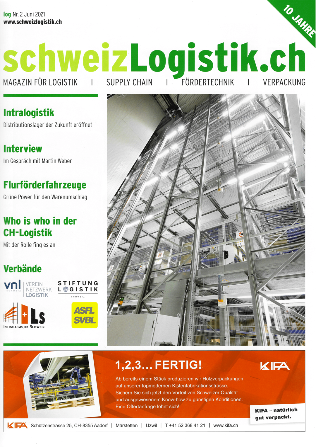 Schweiz Logistik, Ausgabe Juni
